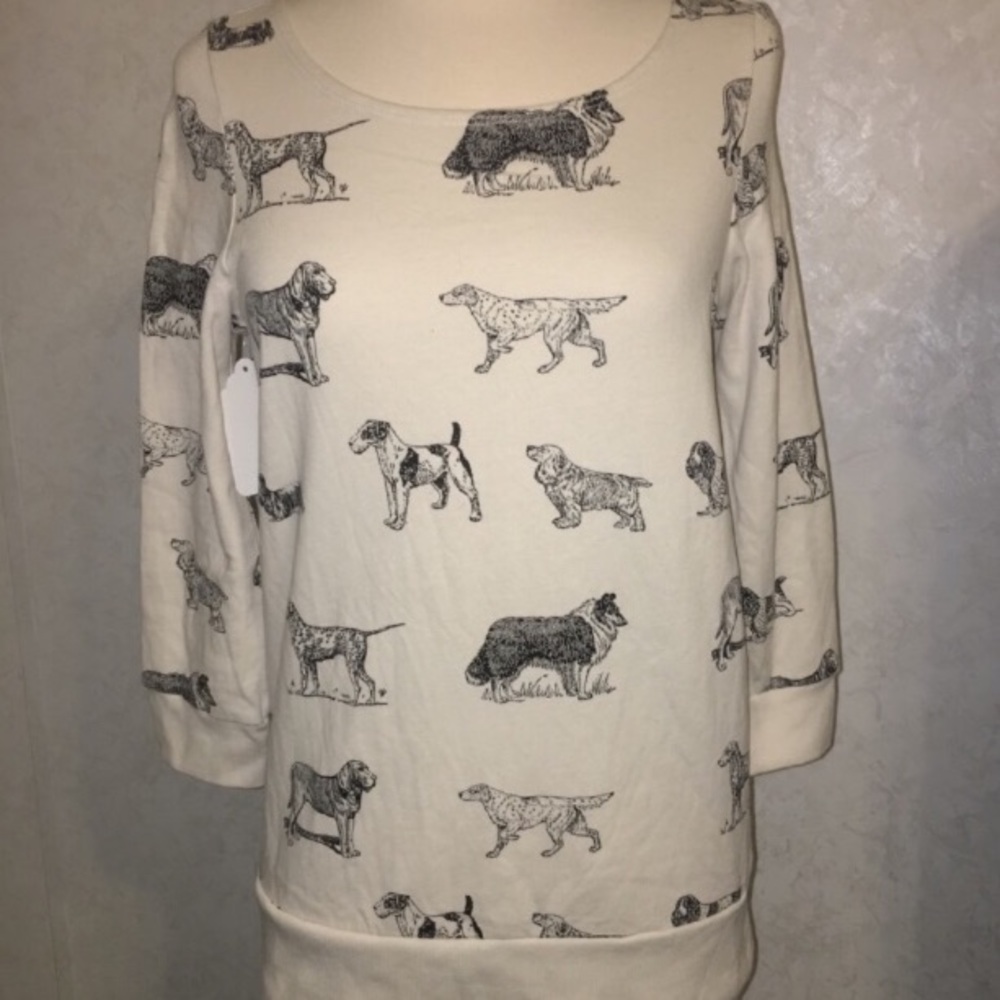 Urban outfitters dog breeds sweatshirt EUC